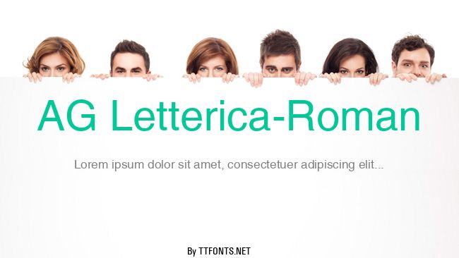 AG Letterica-Roman example
